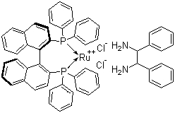 二氯[(R)-(+)-2,2'-二(二苯基膦基)-1,1'-聯(lián)萘基][(1R,2R)-(+)-1,2-二苯基乙二胺]釕
